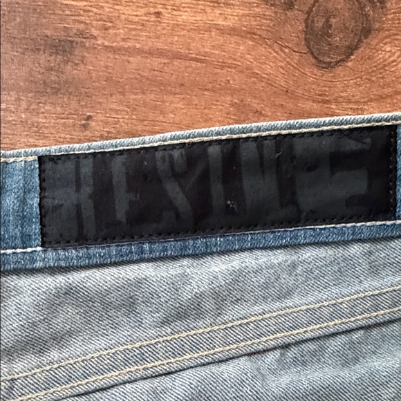 Resin Blue Distressed Jean Shorts - Picture 5 of 8